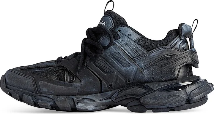 Men's Track Signature Sneakers - Black White - Size 10 - Image 6