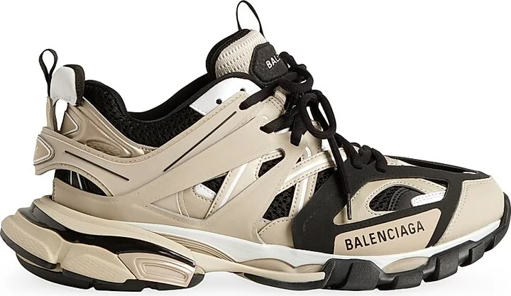 Men's Track Sneakers - Beige - Size 7