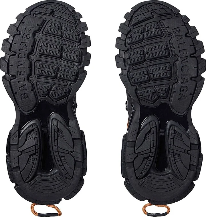 Men's Track Trail Laces Sneakers - Black Orange - Size 6 - Image 7