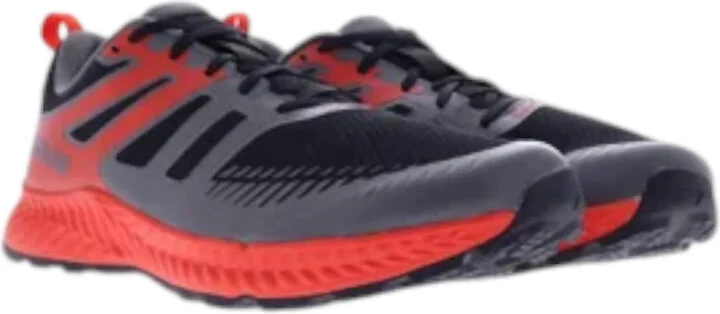 Men's Trailfly Shoes In Black/fiery Red/dark Grey