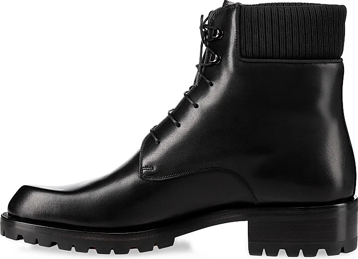 Men's Trapman Leather Boots - Black - Size 8.5 - Image 3