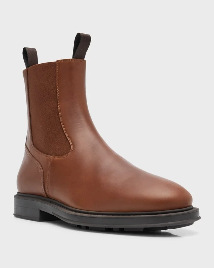 Men's Travis Leather Chelsea Boots - Image 4