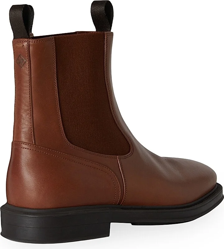 Men's Travis Leather Chelsea Boots - Brown - Size 8 - Image 3