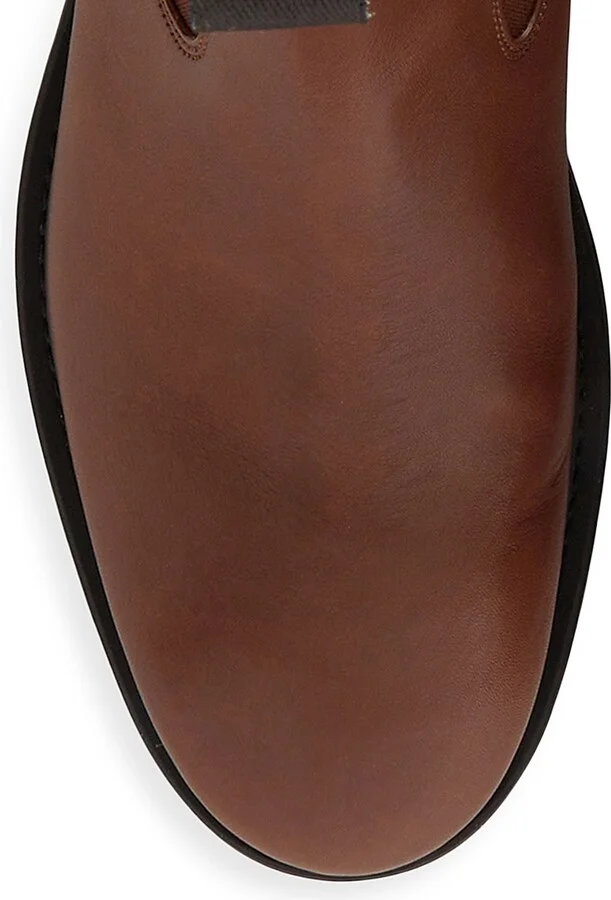 Men's Travis Leather Chelsea Boots - Brown - Size 8 - Image 4