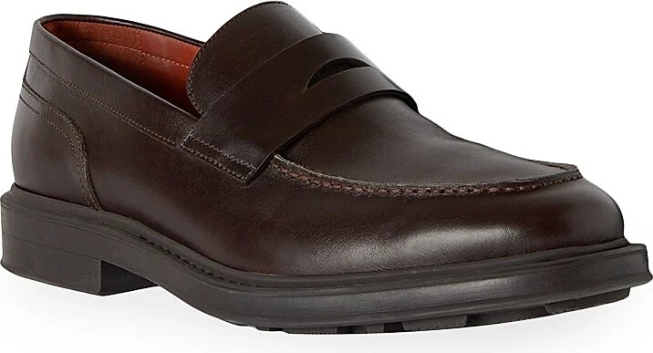 Men's Travis Leather Loafers - Very Dark Brown - Size 6.5 - Image 2