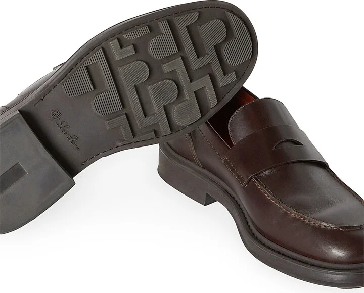 Men's Travis Leather Loafers - Very Dark Brown - Size 6.5 - Image 6