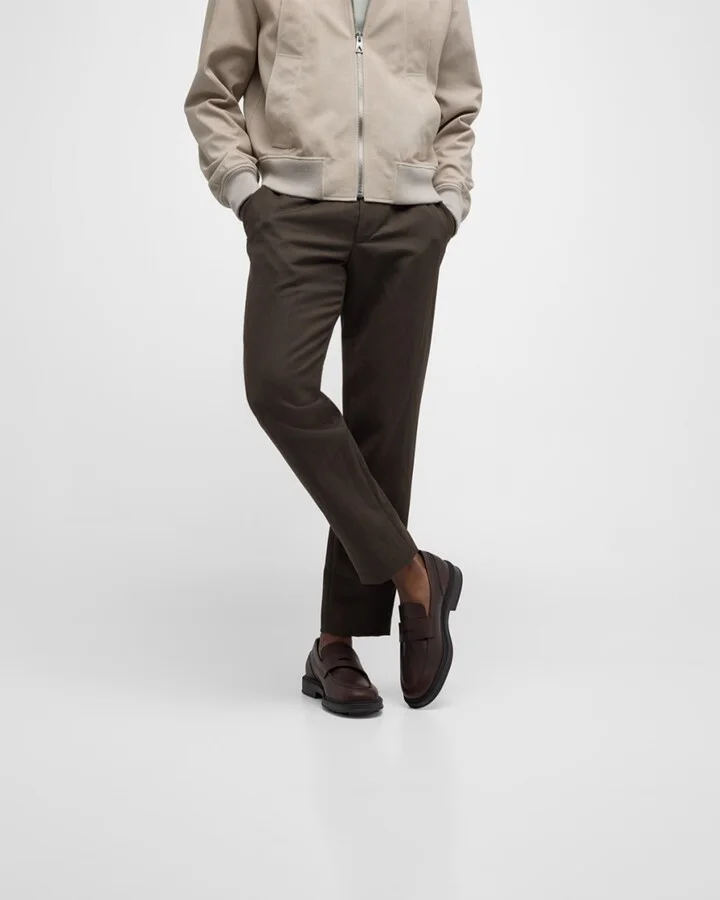 Men's Travis Leather Penny Loafers - Image 3