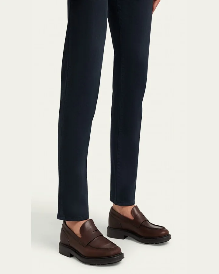 Men's Travis Leather Penny Loafers - Image 11