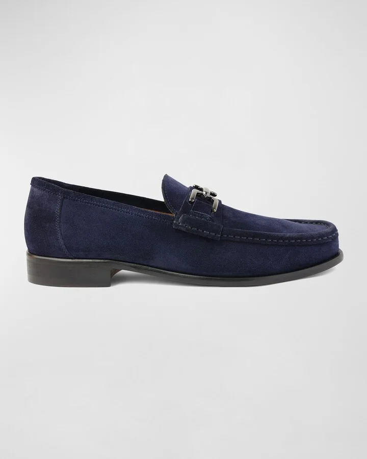 Navy Suede