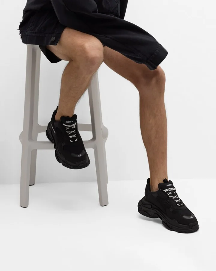 Men's Triple S Mesh Runner Sneakers - Image 7