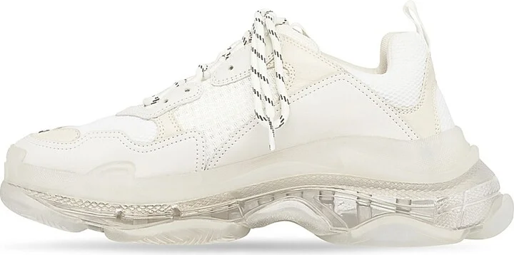Men's Triple S Sneakers Clear Sole - White - Size 6 - Image 3