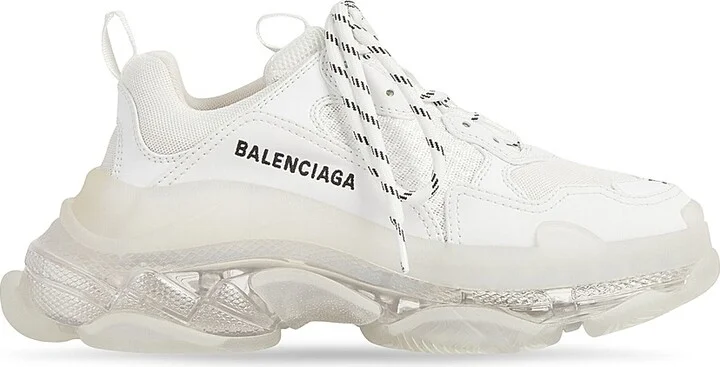 Men's Triple S Sneakers Clear Sole - White - Size 6