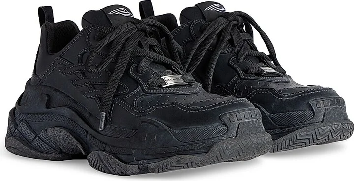 Men's Triple S Sporty Sneakers - Black - Size 10 - Image 2