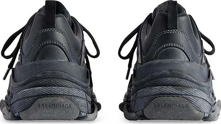 Men's Triple S Sporty Sneakers - Black - Size 10 - Image 3