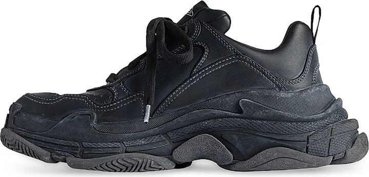 Men's Triple S Sporty Sneakers - Black - Size 10 - Image 5