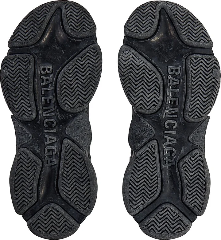 Men's Triple S Sporty Sneakers - Black - Size 10 - Image 7