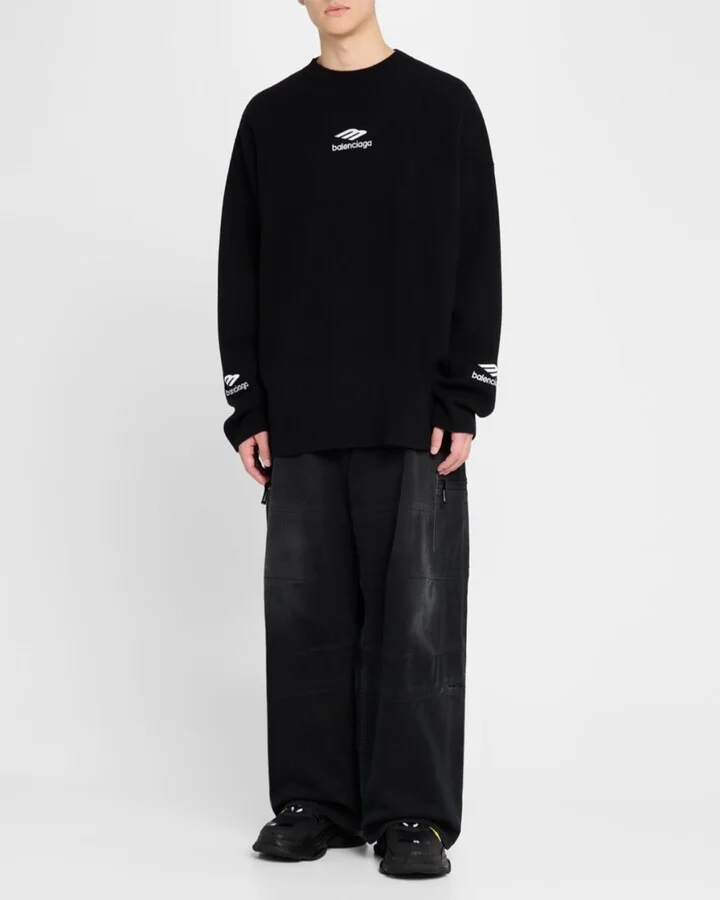 Men's Triple S Tape Mesh Sneakers - Image 4
