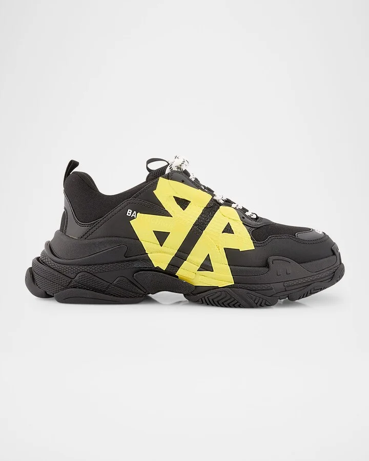 Men's Triple S Tape Mesh Sneakers