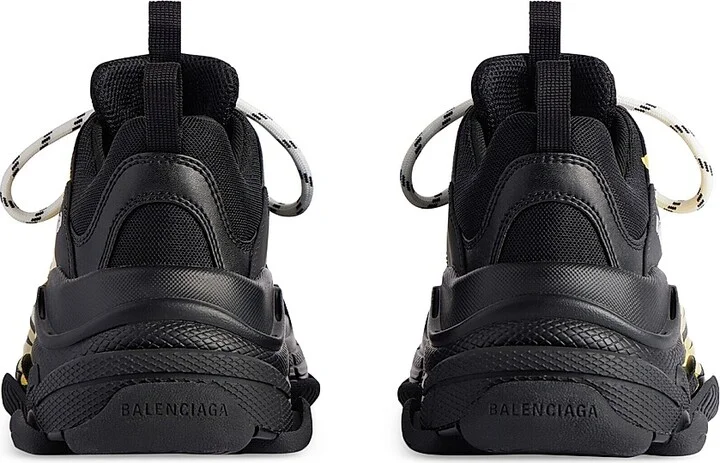 Men's Triple S Tape Type Sneakers - Black - Size 7 - Image 3
