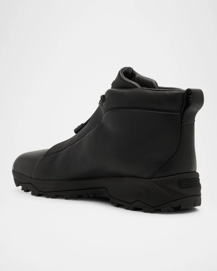 Men's Triple Stitch Leather High-Top Sneakers - Image 2