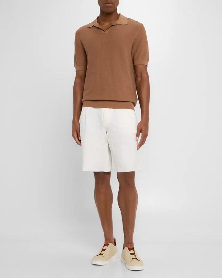 Men's Triple Stitch Linen Slip-On Sneakers - Image 8