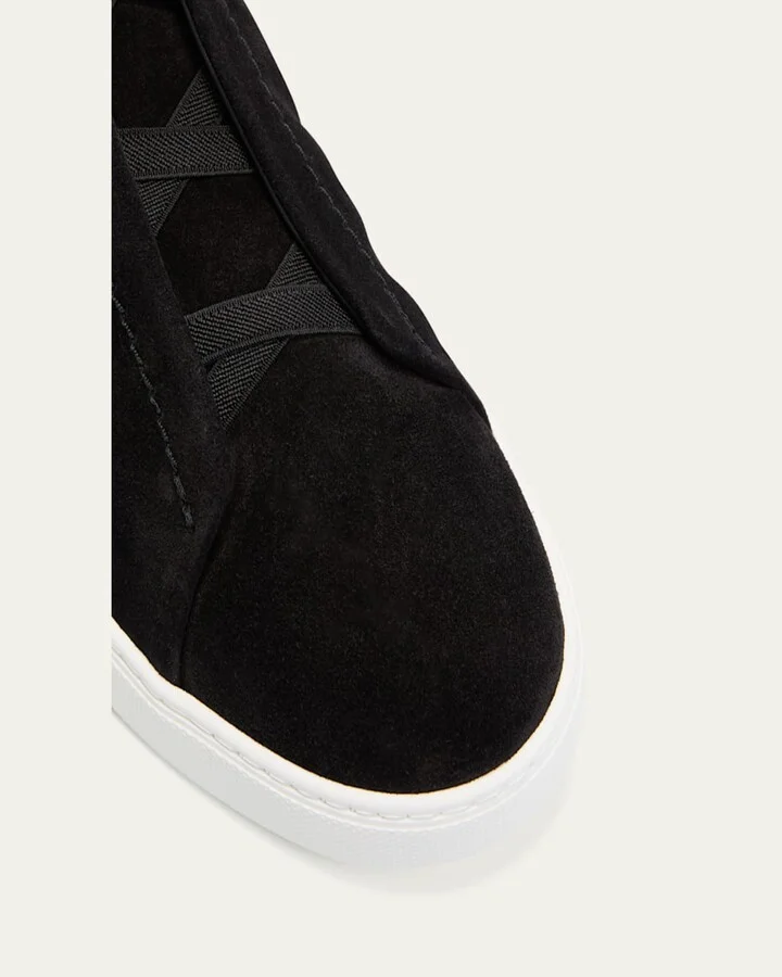 Men's Triple Stitch Suede Sneakers - Image 2