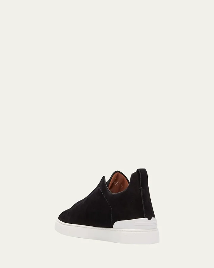 Men's Triple Stitch Suede Sneakers - Image 5