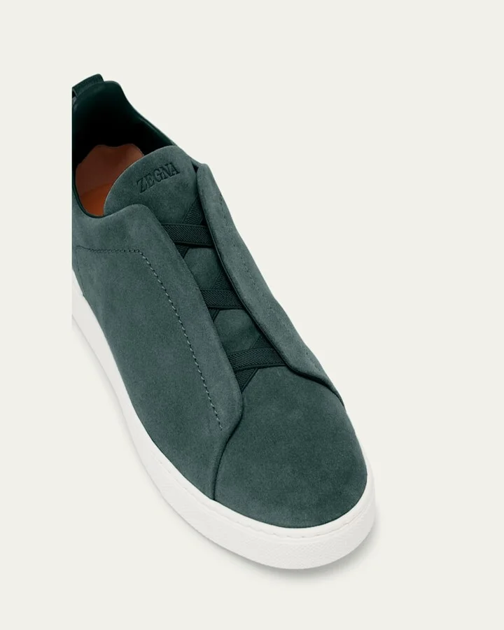Men's Triple Stitch Suede Sneakers - Image 7