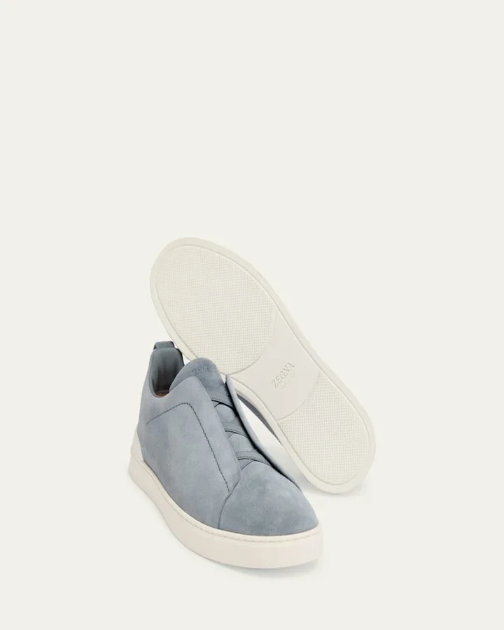 Men's Triple Stitch Suede Sneakers - Image 10