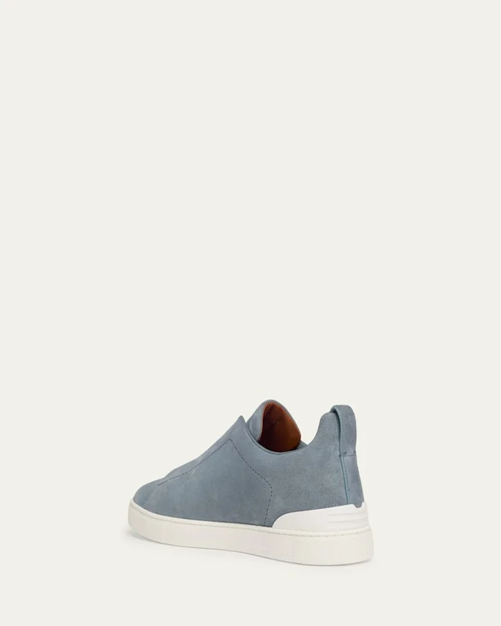 Men's Triple Stitch Suede Sneakers - Image 11
