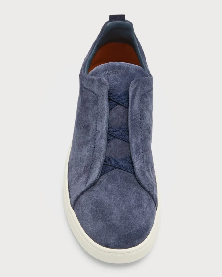 Men's Triple Stitch Suede Sneakers - Image 8