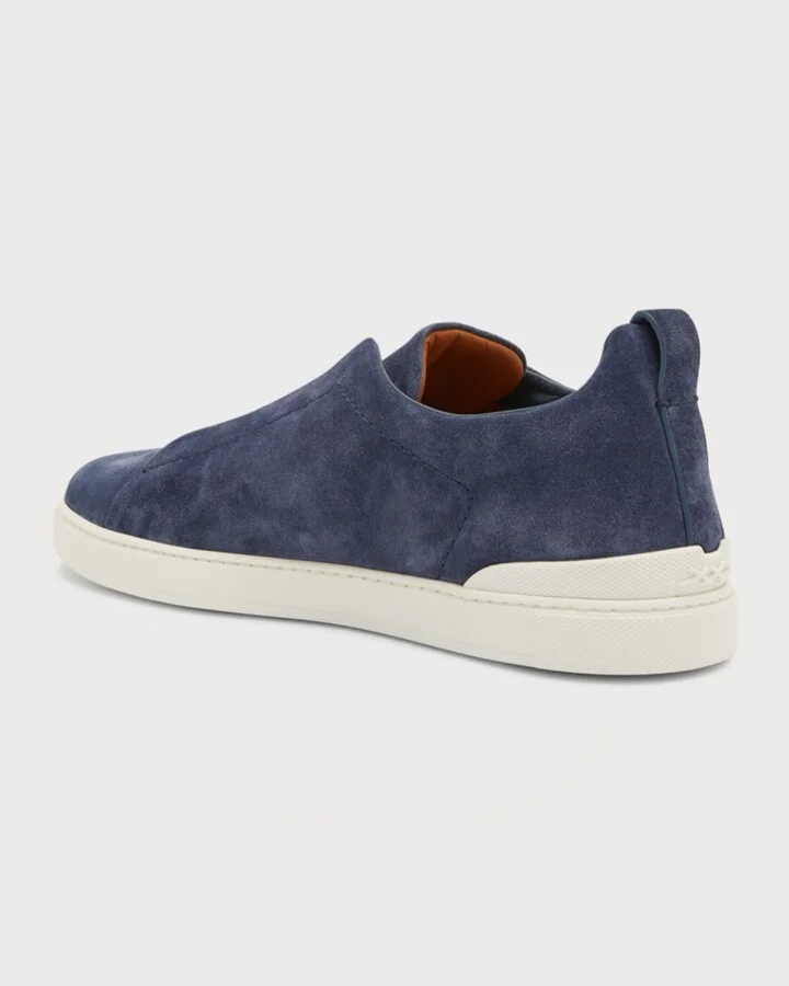 Men's Triple Stitch Suede Sneakers - Image 9