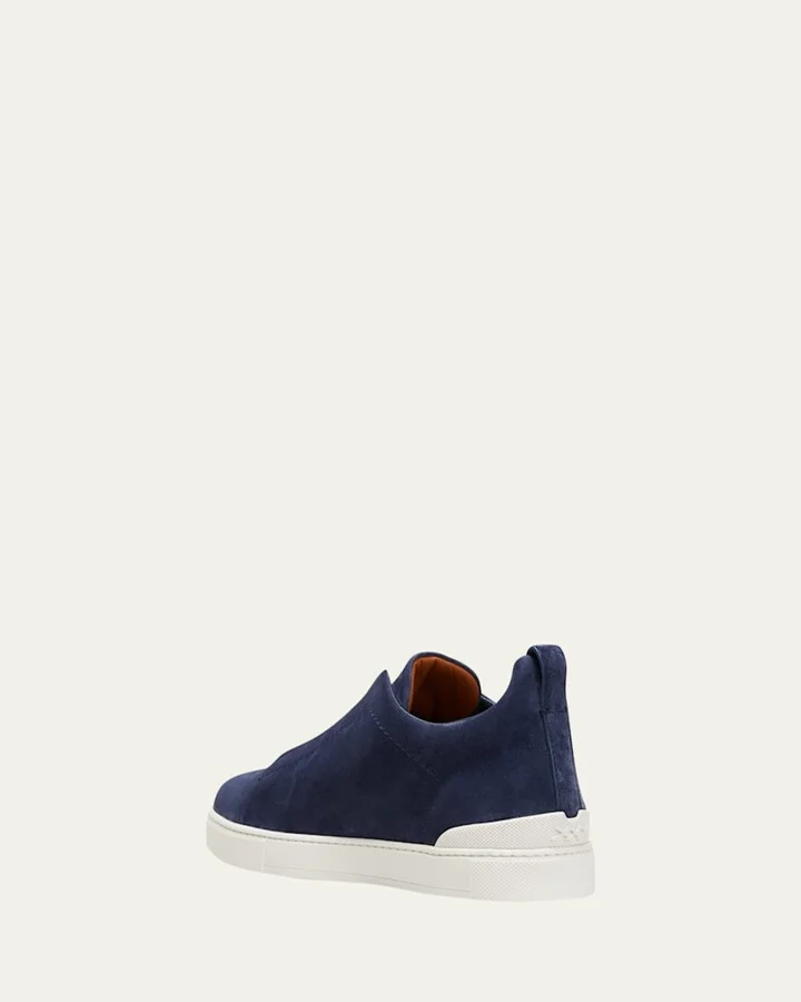 Men's Triple Stitch Suede Sneakers - Image 6