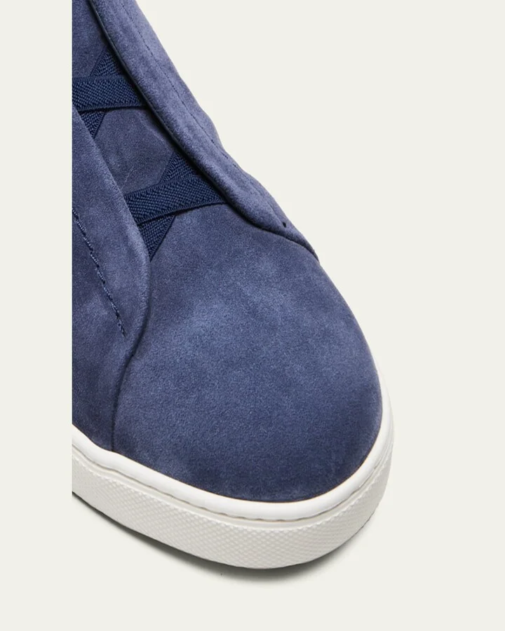 Men's Triple Stitch Suede Sneakers - Image 10