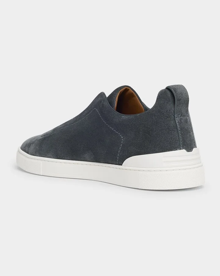 Men's Triple Stitch Suede Sneakers - Image 3