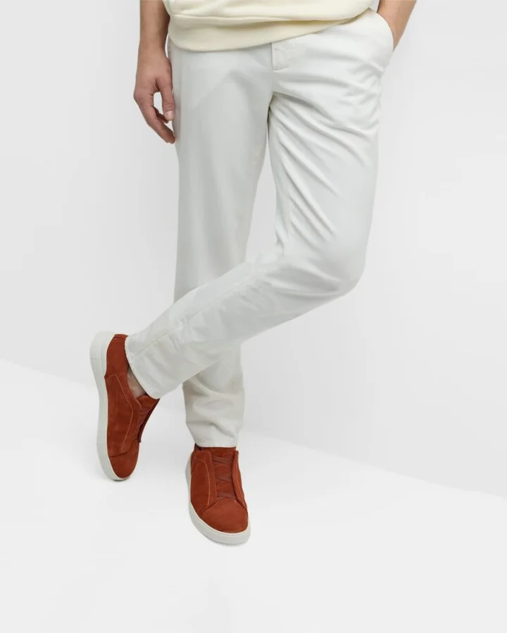Men's Triple Stitch Suede Sneakers - Image 5