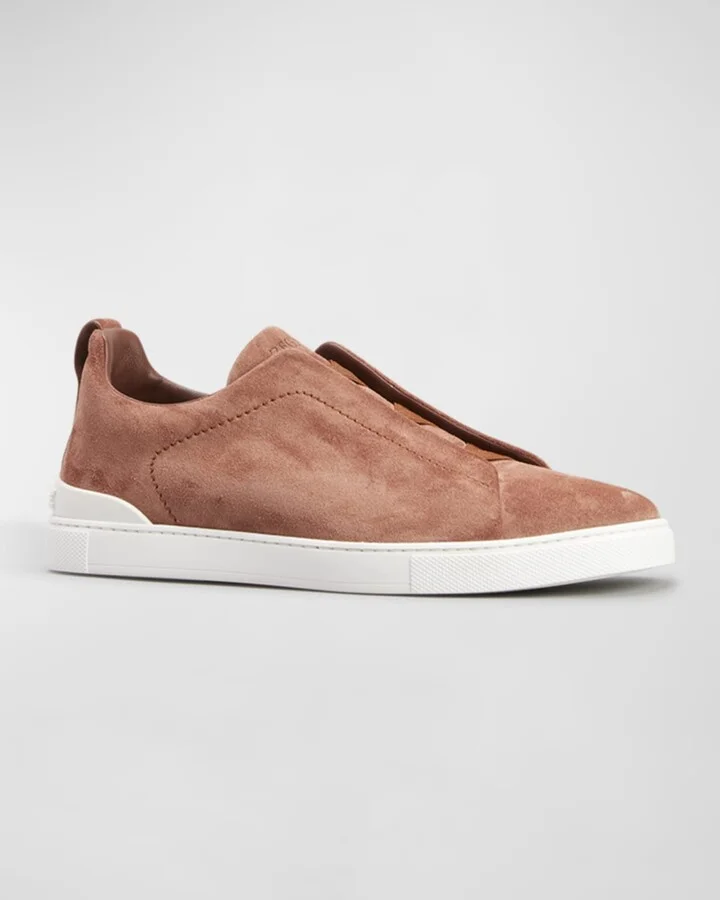 Men's Triple Stitch Suede Sneakers - Image 6