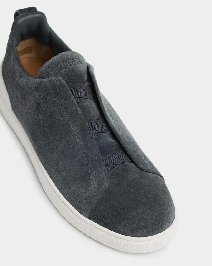 Men's Triple Stitch Suede Sneakers - Image 7