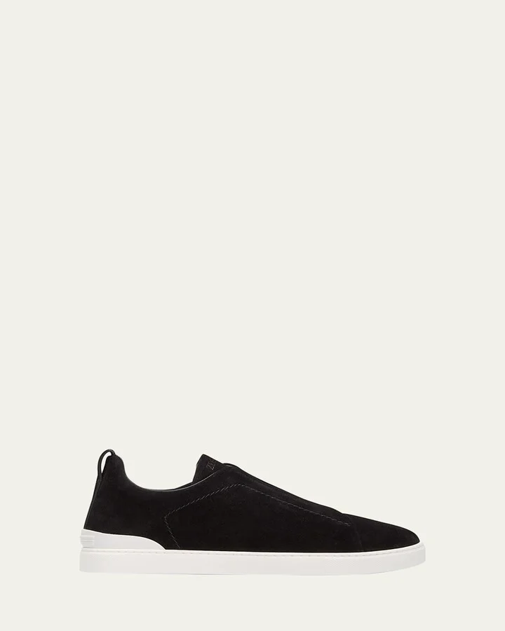 Men's Triple Stitch Suede Sneakers