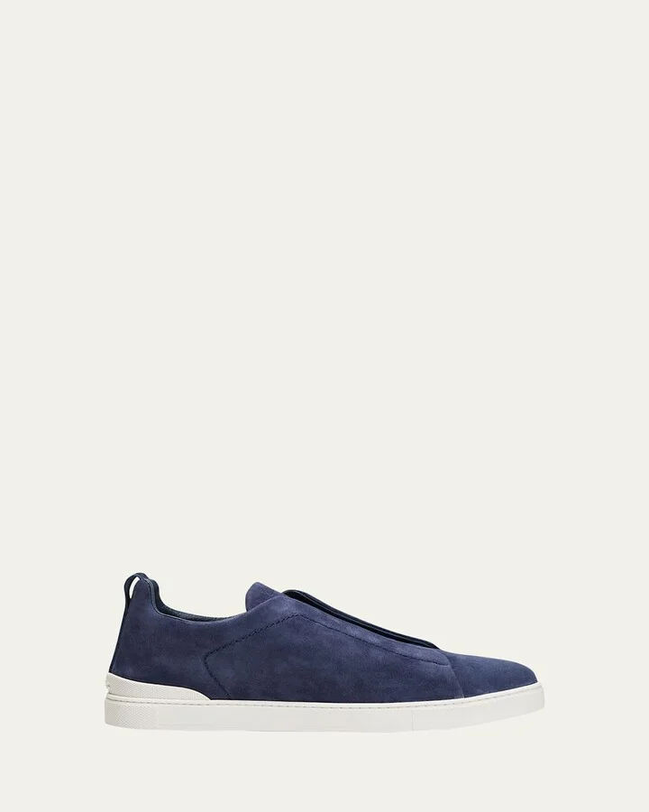 Men's Triple Stitch Suede Sneakers