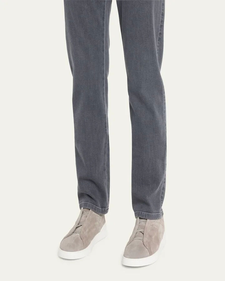 Men's Triple Stitch™ Slip-On Suede Low-Top Sneakers - Image 2
