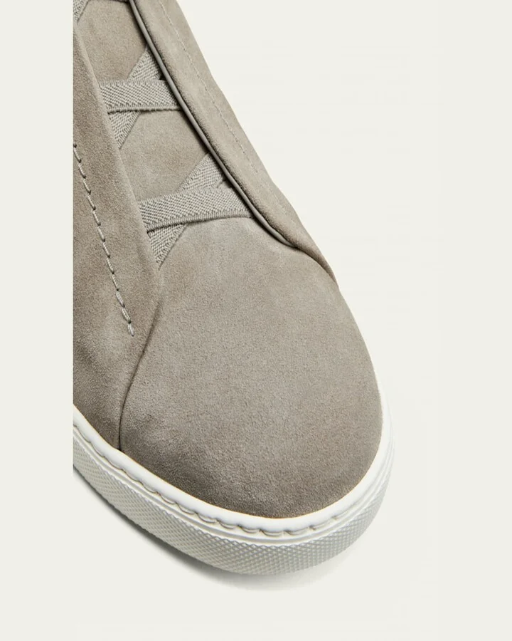 Men's Triple Stitch™ Slip-On Suede Low-Top Sneakers - Image 10