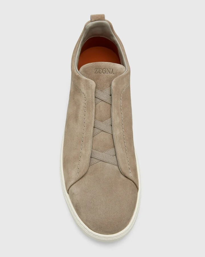 Men's Triple Stitch™ Slip-On Suede Low-Top Sneakers - Image 4