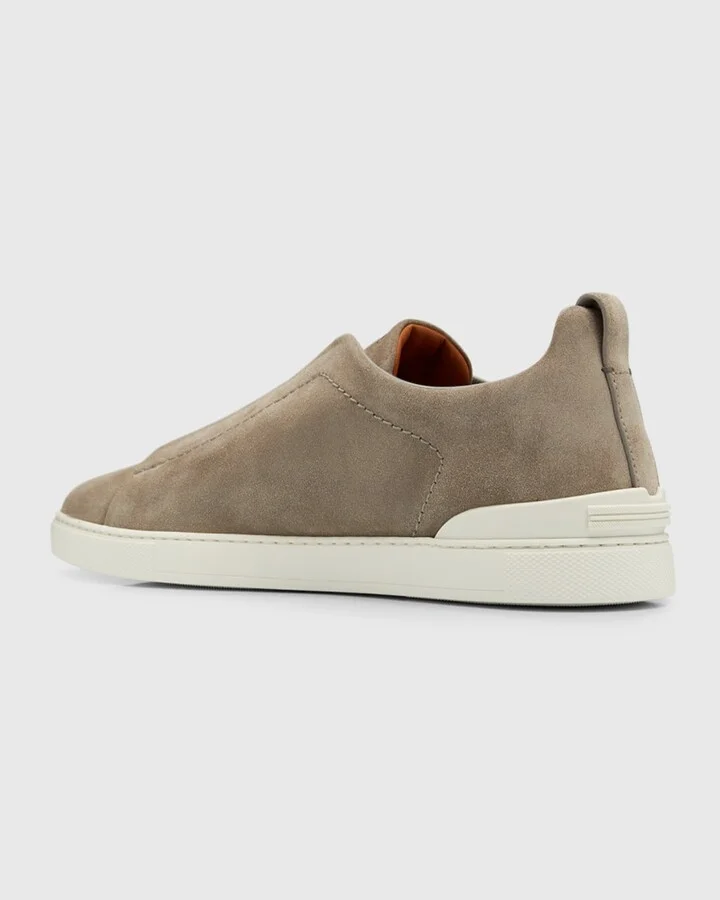 Men's Triple Stitch™ Slip-On Suede Low-Top Sneakers - Image 5