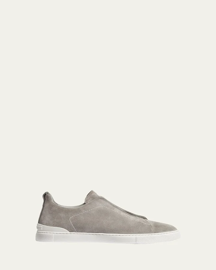 Men's Triple Stitch™ Slip-On Suede Low-Top Sneakers