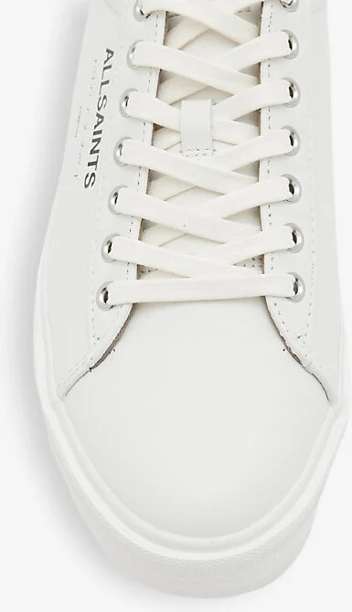 Mens Triple White Underground Logo-Print Leather Low-Top Trainers Eur 43 / 9 Uk Men - Image 2