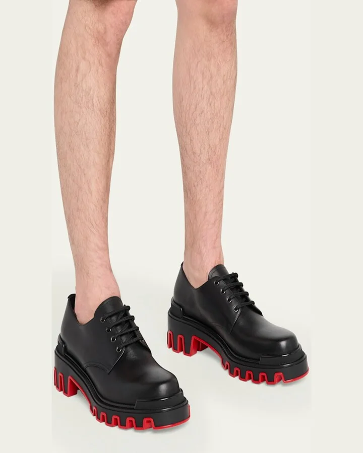 Men's Trott Dune Leather Derby Shoes - Image 2