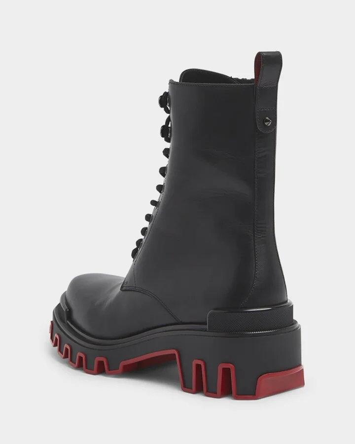 Men's Trott Dune Lugged Leather Combat Boots - Image 4