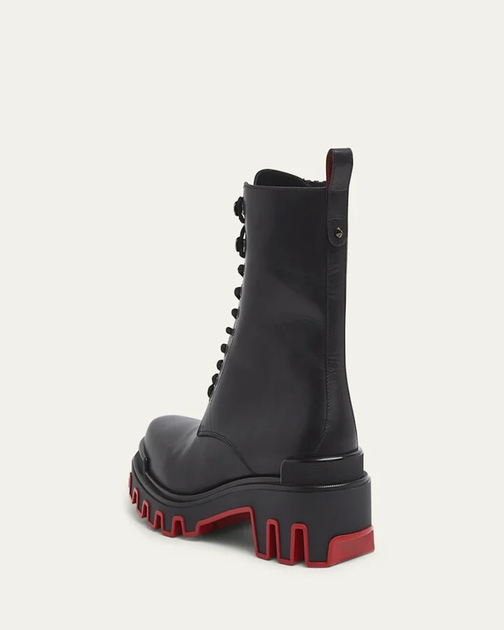 Men's Trott Dune Lugged Leather Combat Boots - Image 2