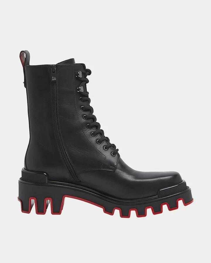 Men's Trott Dune Lugged Leather Combat Boots